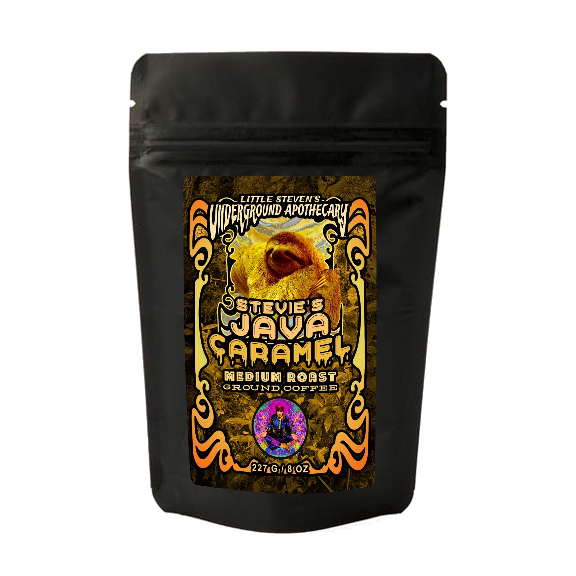 Stevie's Java Caramel Medium Roast Ground Coffee (8 OZ) - Wicked Cool Wellness
