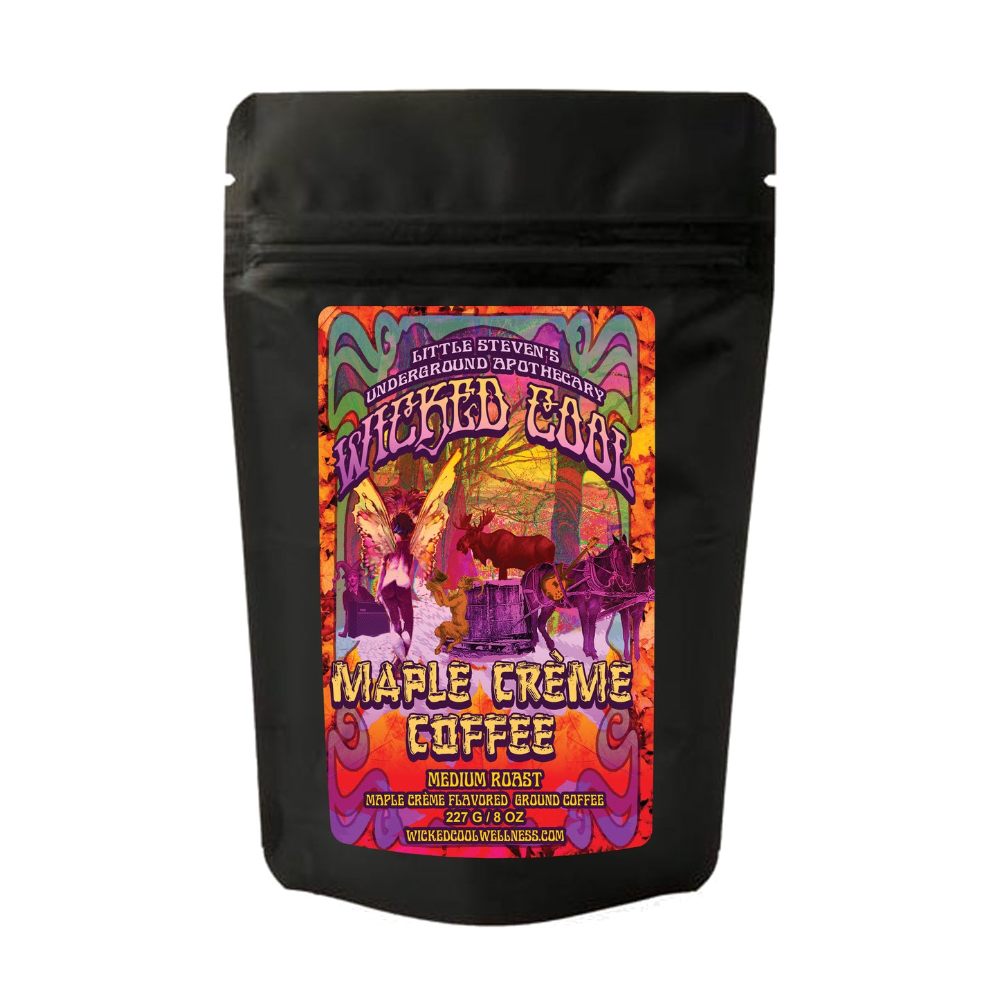 Maple Crème Medium Roast Ground Coffee (8 OZ) - Wicked Cool Wellness