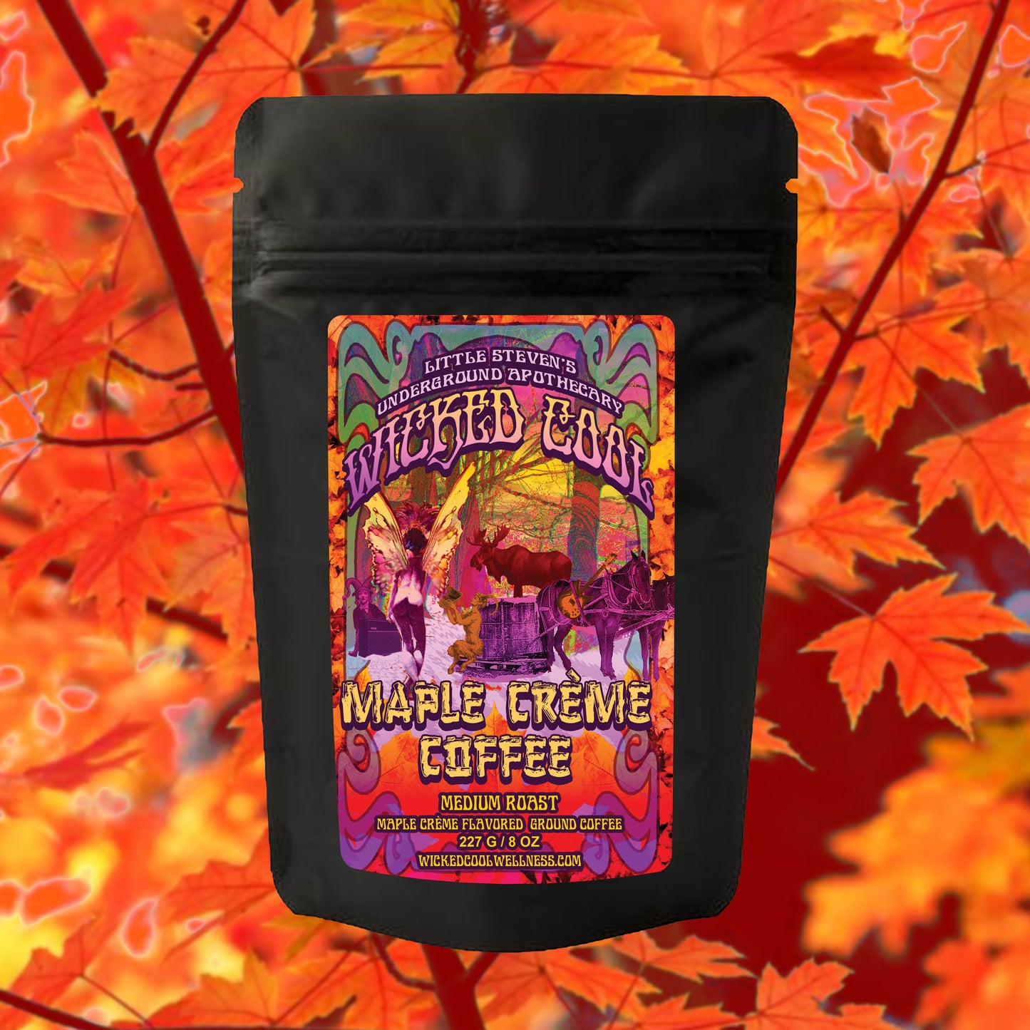 Maple Crème Medium Roast Ground Coffee (8 OZ) - Wicked Cool Wellness
