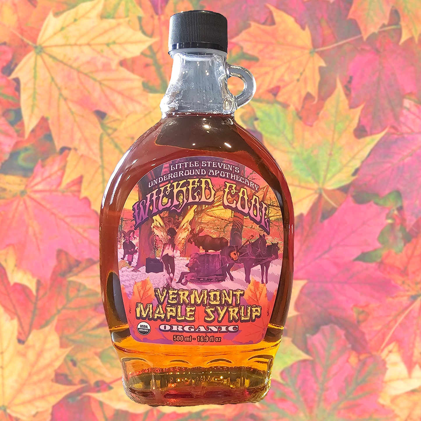 Wicked Cool Vermont Maple Syrup (500 ml - 16.9 fl oz) - Wicked Cool Wellness