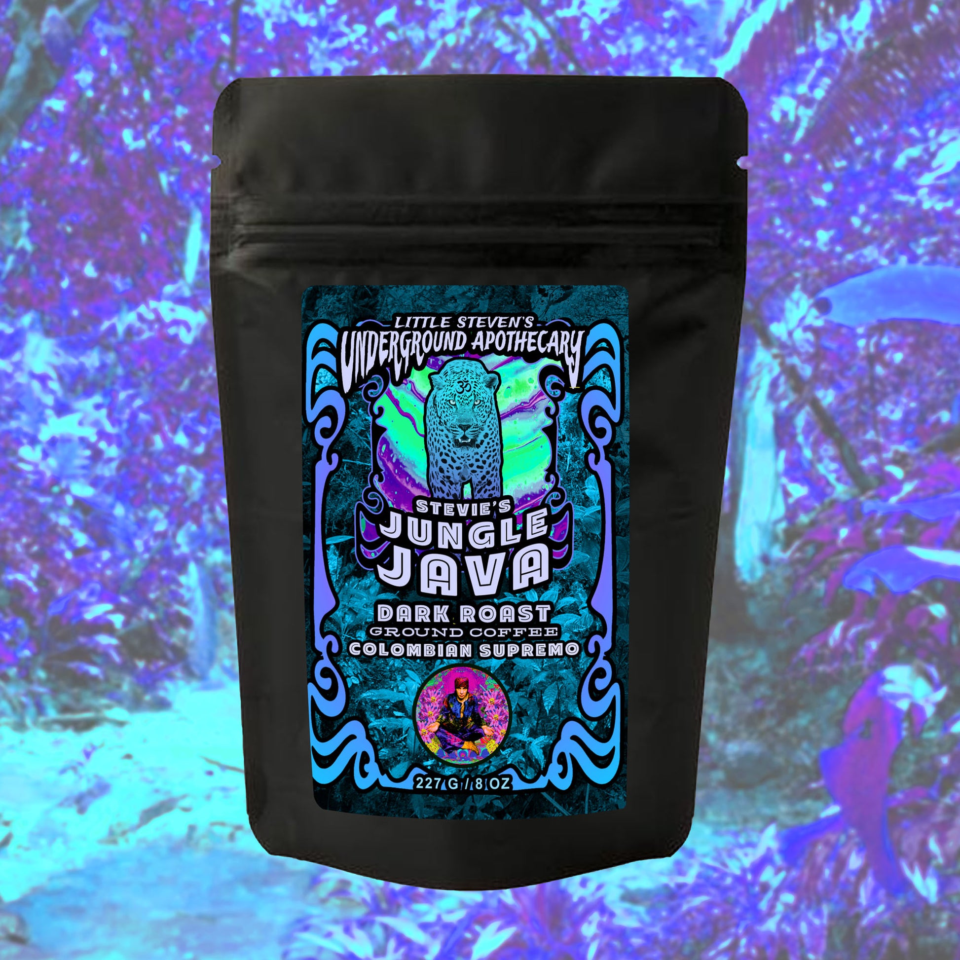 Stevie's Jungle Java Dark Roast Ground Coffee (8 OZ) - Wicked Cool Wellness