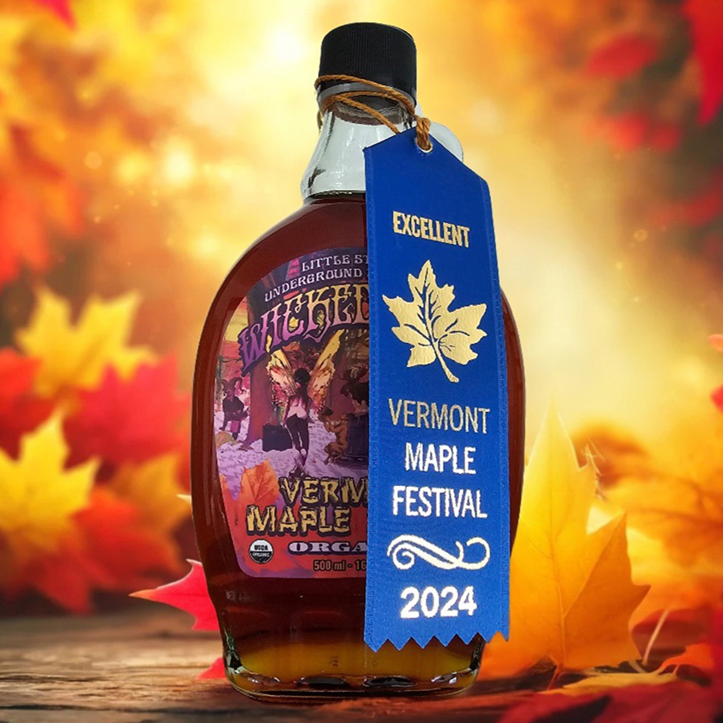 Wicked Cool Vermont Maple Syrup (500 ml - 16.9 fl oz) - Wicked Cool Wellness