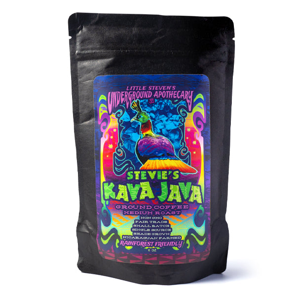 Stevie's Kava Java Medium Roast Ground Coffee (8 OZ)